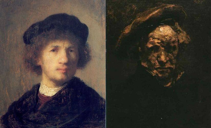 Rembrandt self-portraits.