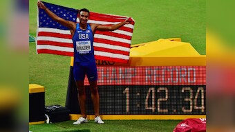 World Athletics Championships 2019: Donavan Brazier brushes off doping controversy to win 800 metres gold in record time
