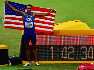 World Athletics Championships 2019: Donavan Brazier brushes off doping controversy to win 800 metres gold in record time World Athletics Championships 2019: Donavan Brazier brushes off doping controversy to win 800 metres gold in record time