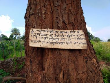 'Throw out the opportunist, fraud polling parties': Ahead of Chitrakot bypolls, Maoists nail warnings on trees for Bastar villagers 'Throw out the opportunist, fraud polling parties': Ahead of Chitrakot bypolls, Maoists nail warnings on trees for Bastar villagers