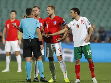 Euro 2020 Qualifiers: England-Bulgaria clash halted twice due to fans' racist behaviour; Ukraine book place with Portugal win Euro 2020 Qualifiers: England-Bulgaria clash halted twice due to fans' racist behaviour; Ukraine book place with Portugal win