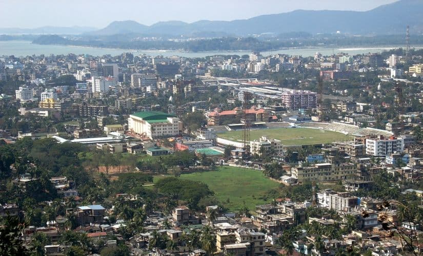 Guwahati city view. Photo credit: Amartyabag/WikimediaCommons.