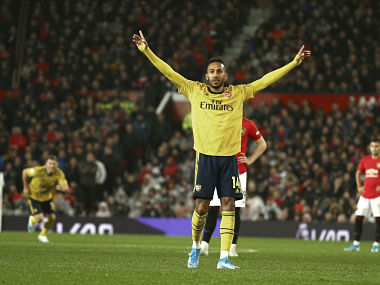Premier League: Pierre-Emerick Aubameyang's goal earns Arsenal draw against Manchester United at Old Trafford Premier League: Pierre-Emerick Aubameyang's goal earns Arsenal draw against Manchester United at Old Trafford