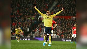 Premier League: Pierre-Emerick Aubameyang's goal earns Arsenal draw against Manchester United at Old Trafford