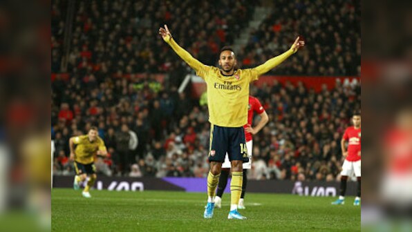 Premier League: Pierre-Emerick Aubameyang's goal earns Arsenal draw against Manchester United at Old Trafford