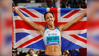 World Athletics Championships 2019: Katarina Johnson-Thompson beats Nafissatou Thiam to clinch heptathlon gold