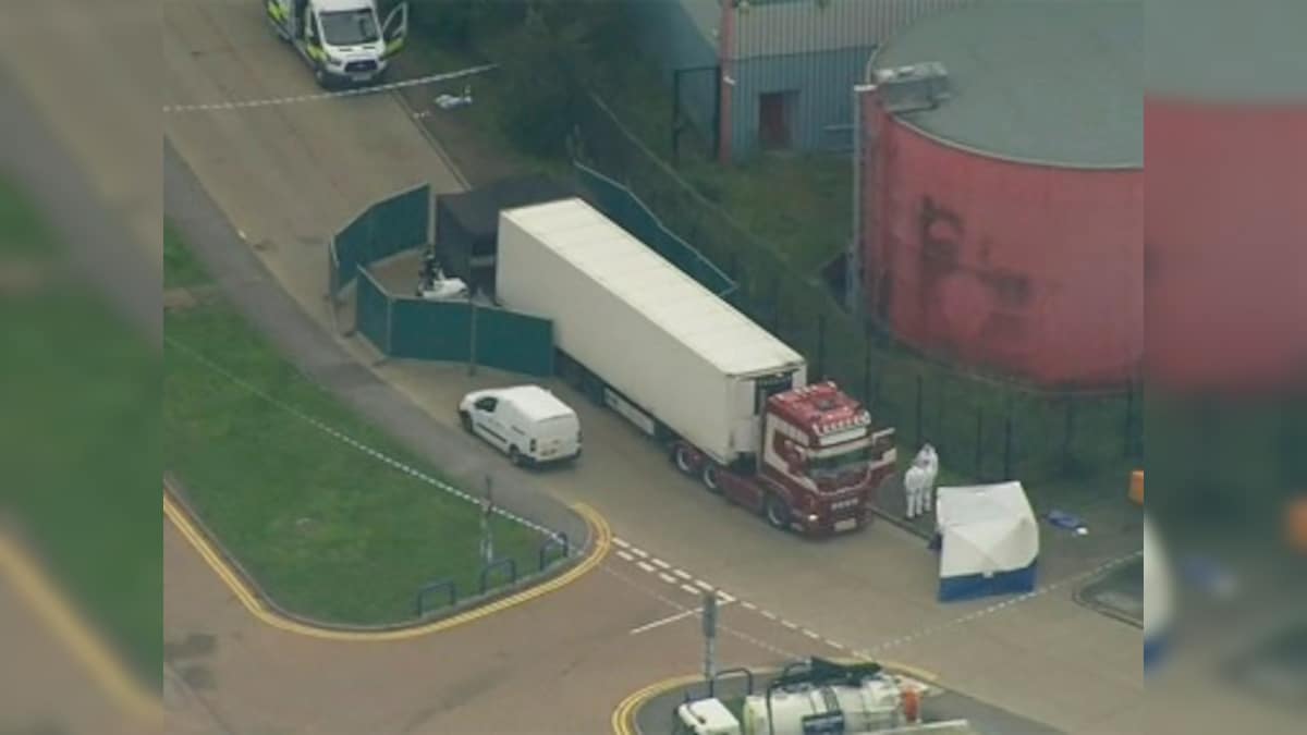 39 found dead inside truck container in southeast England; UK police suspect victims were trafficked through Bulgaria