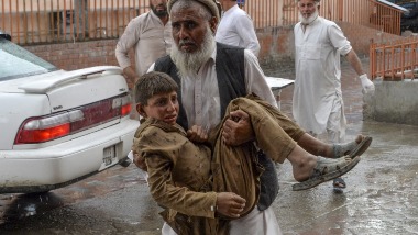 Explosion rocks mosque in Afghanistan's Nangarhar province, killing 62 worshippers and injuring 36, during Friday prayers Explosion rocks mosque in Afghanistan's Nangarhar province, killing 62 worshippers and injuring 36, during Friday prayers