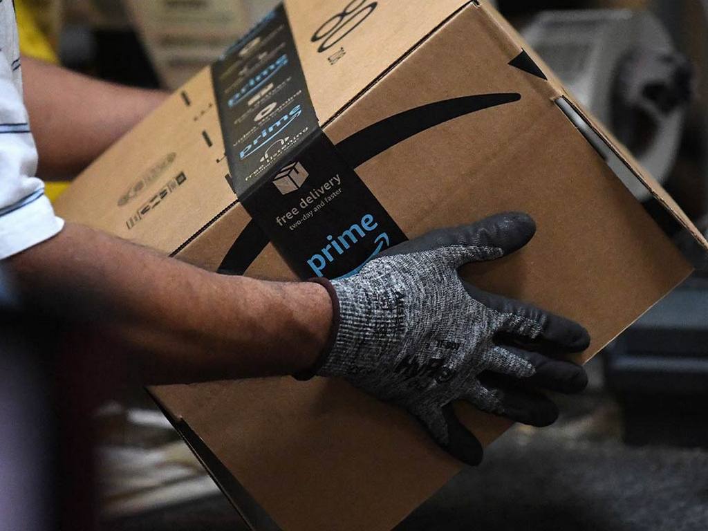 Amazon packaging. Image: Reuters