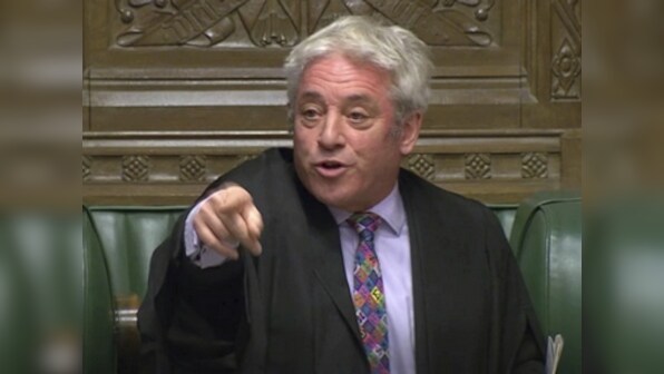 UK House Speaker John Bercow denies Boris Johnson second vote on Brexit deal, says it would be 'repetitive and disorderly'