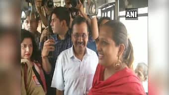 Arvind Kejriwal boards public buses, takes feedback from women passengers on Delhi government's free-ride scheme