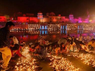 Ayodhya broke a Guinness World Record 6 November, 2018, by lighting 300,150 earthen lamps and keeping them burning for at least 45 minutes on the banks of the river Saryu as part of Diwali celebrations. News18