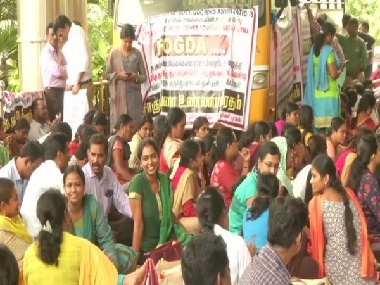 Indefinite strike by Tamil Nadu's govt doctors enter fifth day; demands include increase in salaries, appointment of more staff Indefinite strike by Tamil Nadu's govt doctors enter fifth day; demands include increase in salaries, appointment of more staff