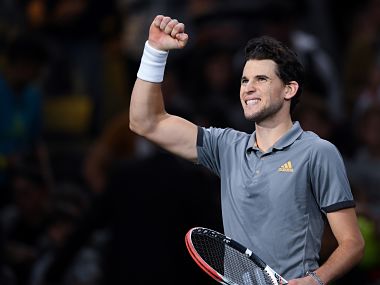 Paris Masters 2019: Dominic Thiem survives scare against Milos Raonic to reach third round; Stefanos Tsitsipas, Denis Shapovalov advance Paris Masters 2019: Dominic Thiem survives scare against Milos Raonic to reach third round; Stefanos Tsitsipas, Denis Shapovalov advance