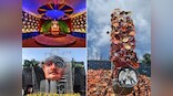 Durga Puja pandals become platform to highlight socio-political concerns, as Kolkata artists play with material and ideas