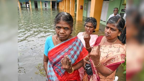 Bypolls to 51 Assembly seats, two Lok Sabha constituencies in 18 states record 57% turnout; heavy rains disrupt polling in Kerala