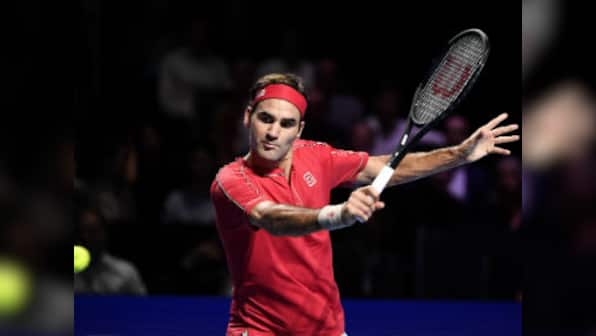 Swiss Indoors Basel 2019: Roger Federer celebrates 1,500th match with straight sets win over Peter Gojowczyk