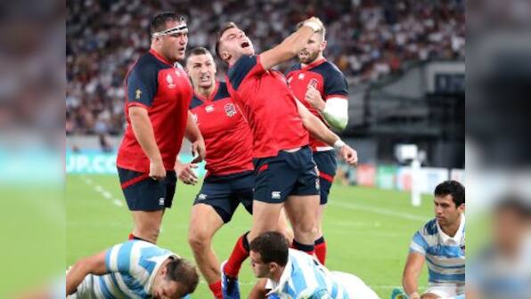 Rugby World Cup 2019: England storm into quarter-finals with bonus-point win over Argentina