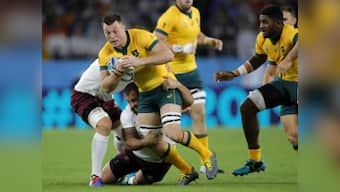 Rugby World Cup 2019: Australia overcome tough challenge from Georgia to register 27-8 victory