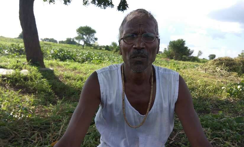 Kashinath Kale, a farmer in Latur district. Neerad Pandharipande