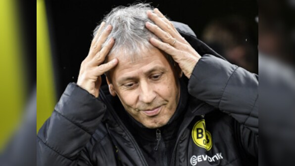 Bundesliga: Borussia Dortmund manager Lucien Favre faces more uncertainty in job after goalless draw in Ruhr Derby