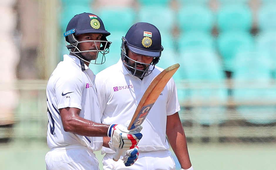 Rohit Sharma, Mayank Agarwal's unbeaten partnership helps India ...