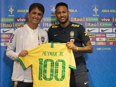 Neymar becomes youngest to 100 Brazil caps in friendly draw with Senegal in Singapore Neymar becomes youngest to 100 Brazil caps in friendly draw with Senegal in Singapore