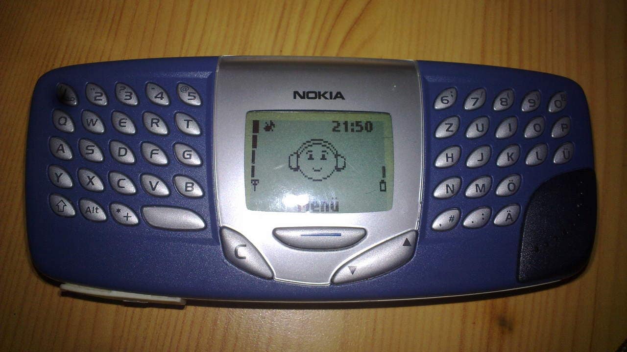 The Nokia 5510 was pretty cool with a physical keypad and could play MP3 files.