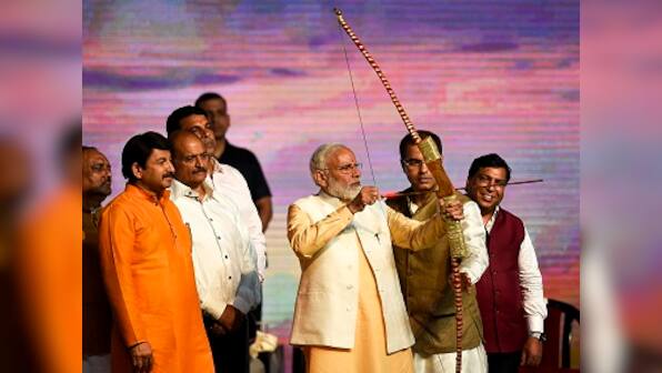 Narendra Modi attends Dussehra celebration in Delhi's Dwarka, calls for women empowerment, water conservation and avoiding single-use plastic
