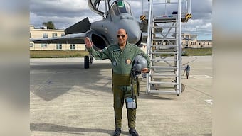 Rajnath Singh flies sortie after receiving first Rafale jet in France, says India to receive 18 aircrafts by February 2021