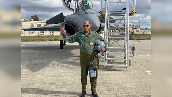 Rajnath Singh flies sortie after receiving first Rafale jet in France, says India to receive 18 aircrafts by February 2021
