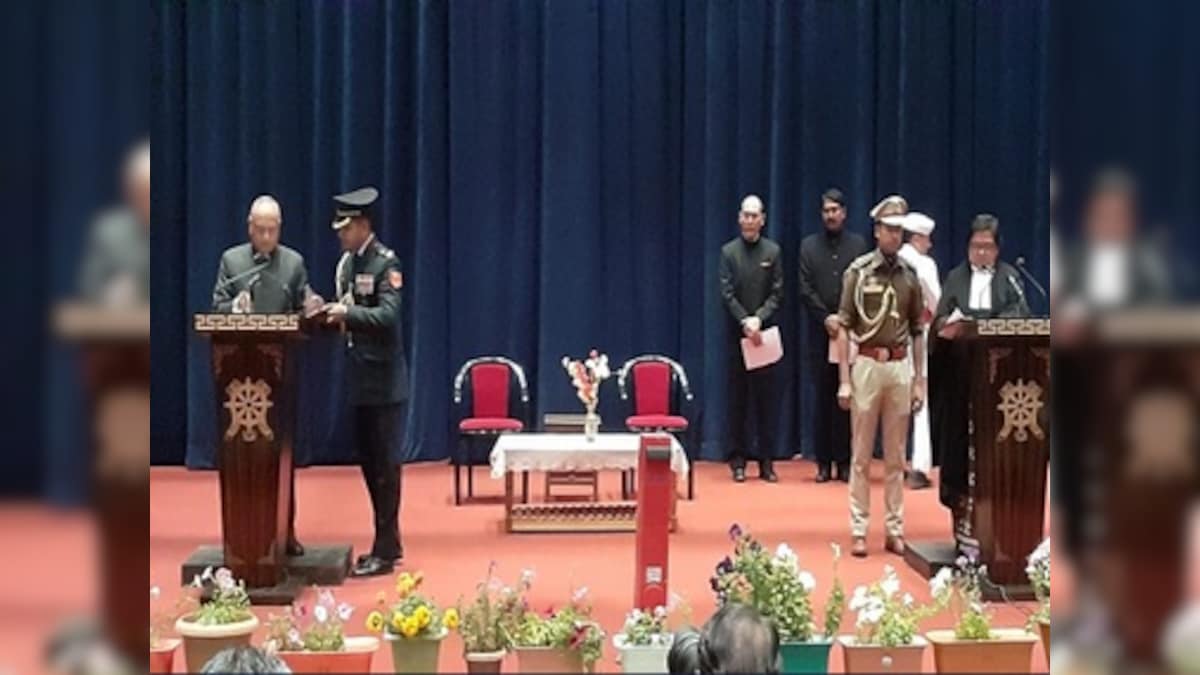 Former bureaucrat RK Mathur takes oath as Ladakh's first LG after Jammu and Kashmir officially split into two UTs