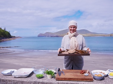 Irish chef Rachel Allen's show documents recipes from people’s homes, country kitchens along Ireland coastline Irish chef Rachel Allen's show documents recipes from people’s homes, country kitchens along Ireland coastline