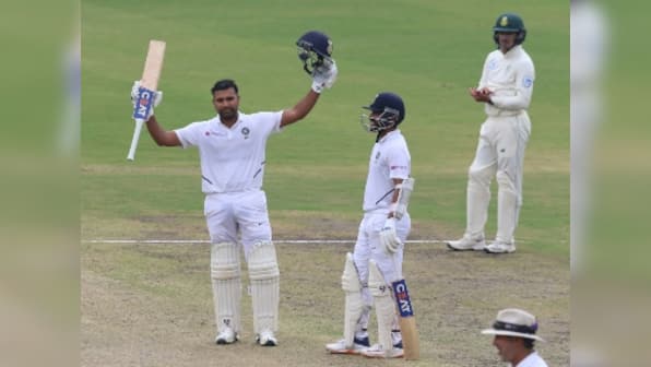 India vs South Africa: Rohit Sharma, Ajinkya Rahane restore hosts' grip after shaky start on opening day of third Test