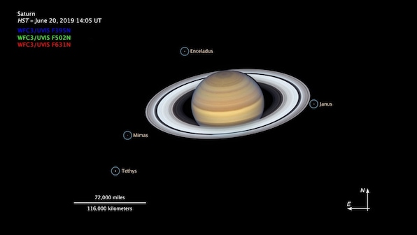 NASA's Hubble telescope captures Saturn changing its colours according to the seasons