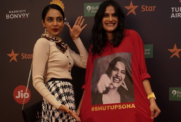 Sobhita Dhulipala and Sona Mohapatra for Artistic Freedom at Jio MAMI 21st Mumbai Film Festival with Star