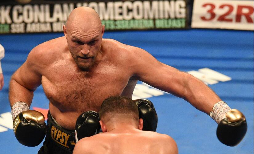 Tyson Fury will take his combat skills from boxing to WWE at the Crown Jewel. AFP/File