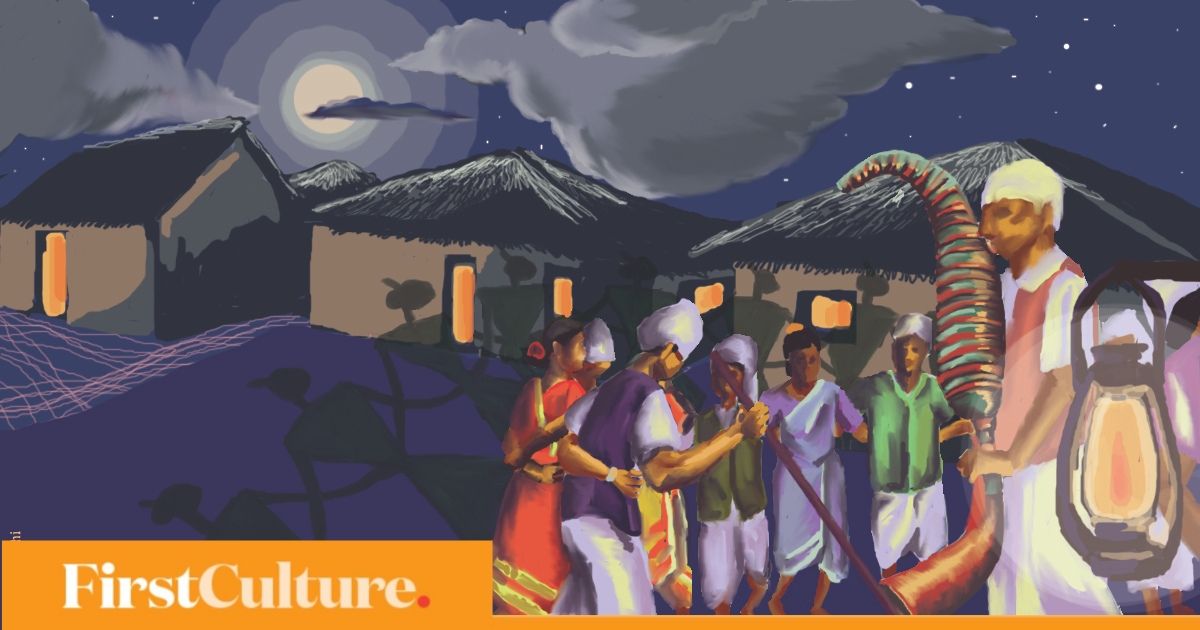 In The Tarpa The Warli Malhar Koli And Bhil Tribes Find A Reflection Of And Way To Celebrate Their Natural Environments Living News Firstpost