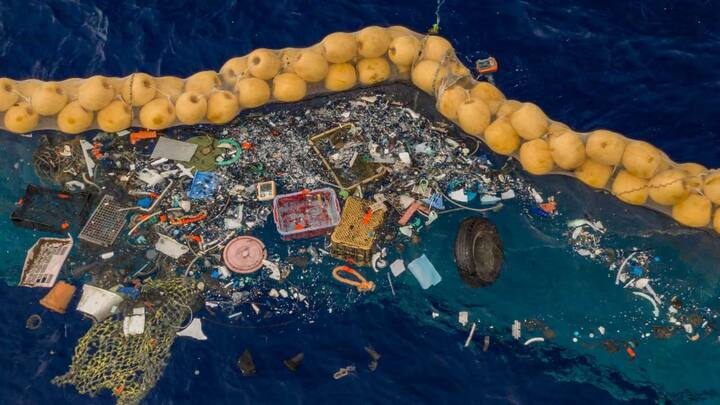 Ocean Cleanup Ship catches first plastic from the Great Pacific Garbage Patch