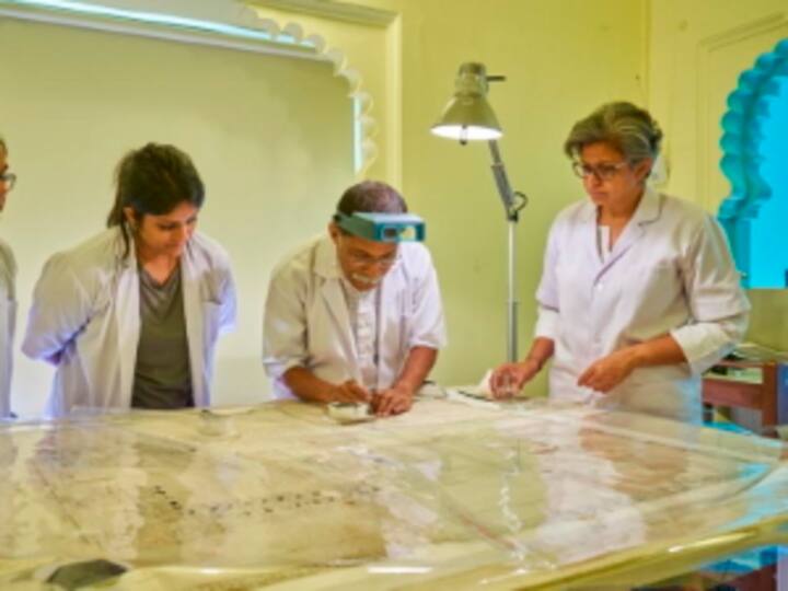 At Udaipur's City Palace painting conservation lab, centuries-old artworks meet modern technology and an expert touch
