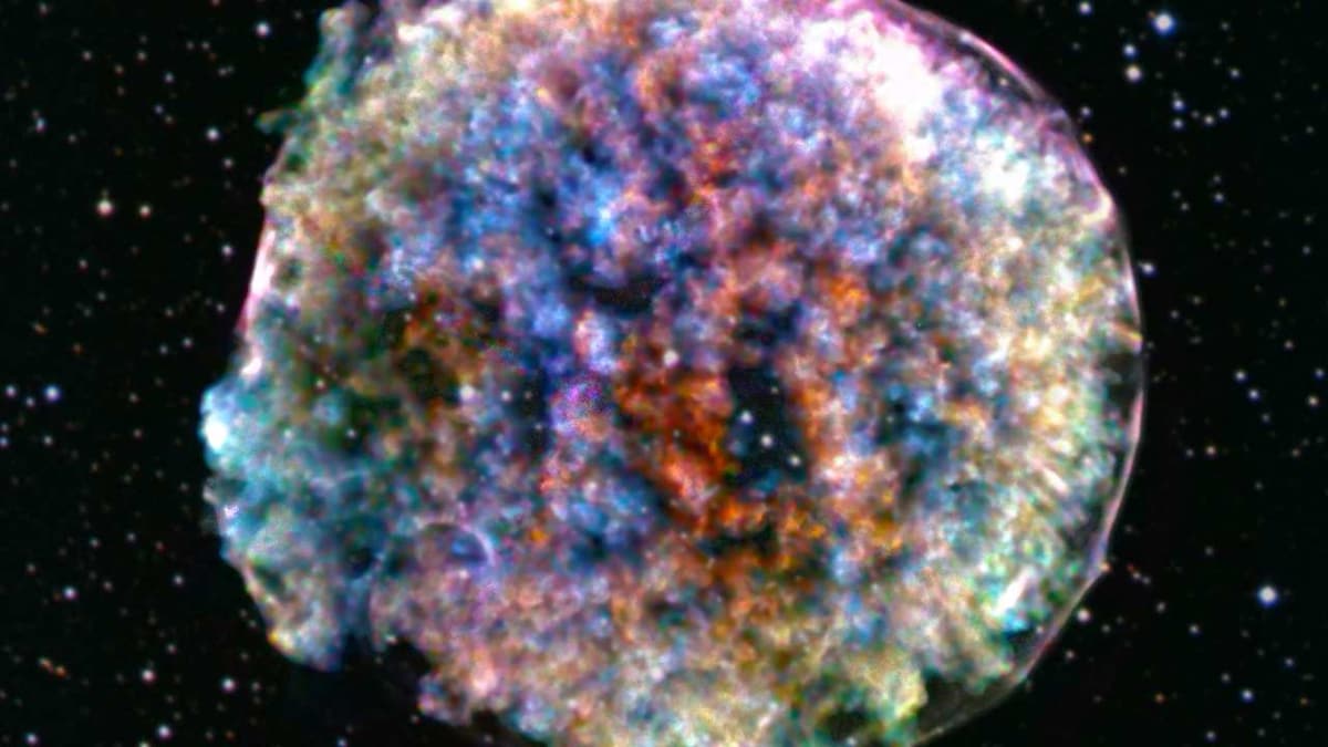 Clumpy-looking supernova remnant Tycho captured by NASA's Chandra X-ray Observatory