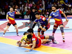 Pro Kabaddi 2019 Highlights, Jaipur Pink Panthers vs UP Yoddha in Pune:  Yoddha edge out Panthers-Sports News , Firstpost