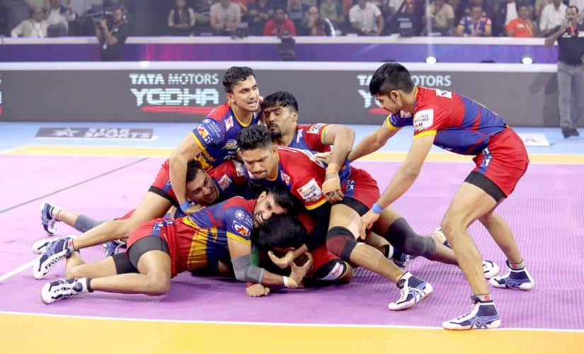 Pawan Sehrawat was a handful throughout for UP Yoddha's defence. 