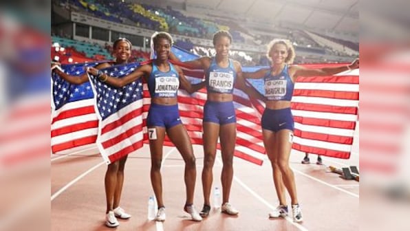 World Athletics Championships 2019: USA clinch gold in men's, women's 4x400 metre relay to end campaign on high