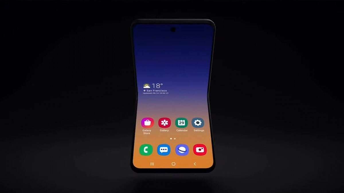 Samsung reportedly teases a new folding phone at SDC19 that can fold ...