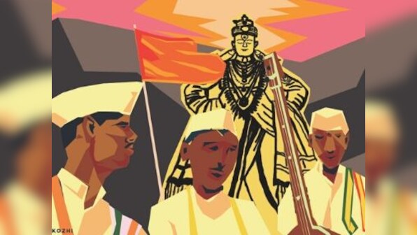 In the rhythmic movements of the warkari-kirtan, Vithoba's devotees seek a way to commune with the divine