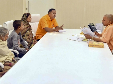 Slain Hindutva leader Kamlesh Tiwari's mother says forced to meet Yogi Adityanath, vows to 'pick up sword' if justice not done Slain Hindutva leader Kamlesh Tiwari's mother says forced to meet Yogi Adityanath, vows to 'pick up sword' if justice not done