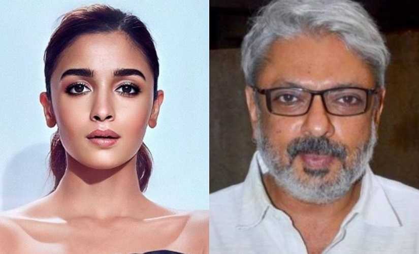 Alia Bhatt and Sanjay Leela Bhansali. Images from Twitter