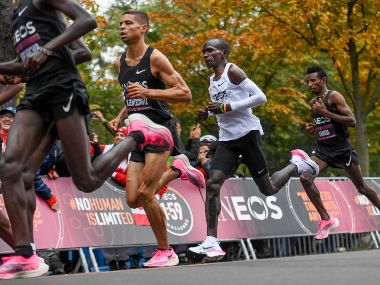 Kenya's Eliud Kipchoge makes history in Vienna, becomes first man to complete marathon under two-hour mark Kenya's Eliud Kipchoge makes history in Vienna, becomes first man to complete marathon under two-hour mark