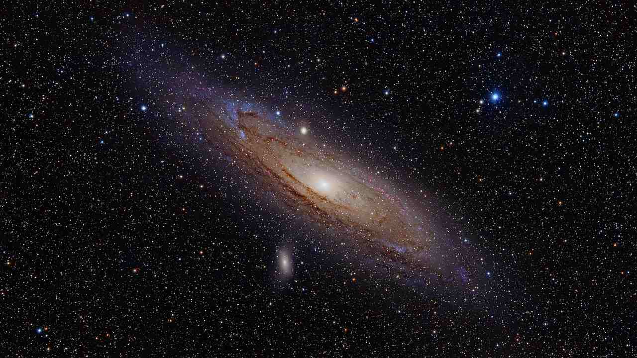 The motion of stars and gas in Andromeda provided some of the first evidence for dark matter. image credit: Adam Evans